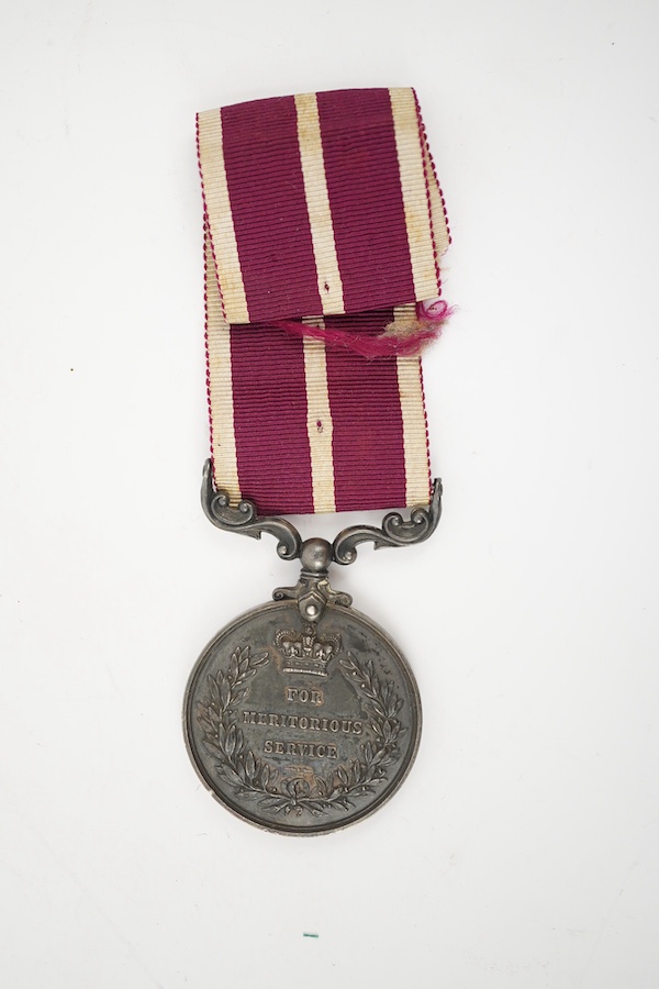 A George V Meritorious Service Medal (MSM), awarded to SJT. MJR. W. Patterson R.A. Condition - fair.